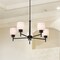 Nuvo Warren - 28 Inch 5 Light Chandelier - Gun Metal with Satin White Glass 60/8038 - alternate 8